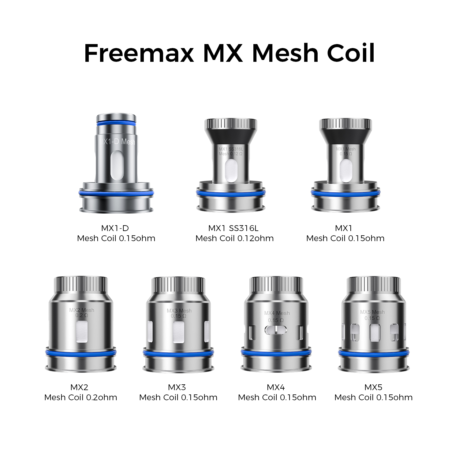FreeMax MX Mesh Coils 3pk, maxus dtl pod, maxus dtl pod tank, maxus max